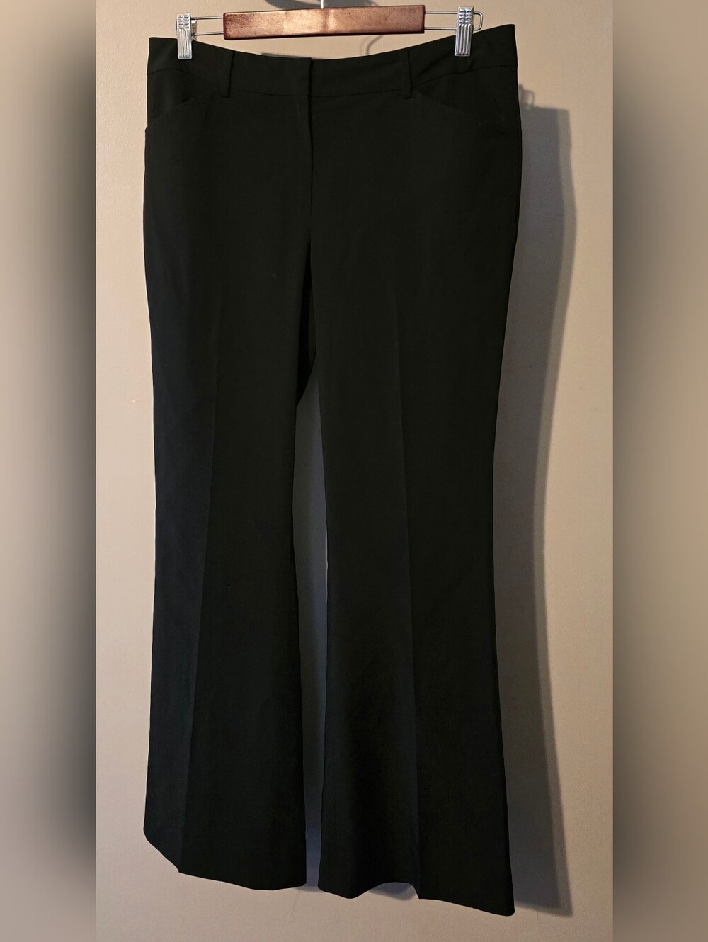 10 Tahari Black Tailored Flared Dress Suit Pants M88a7290